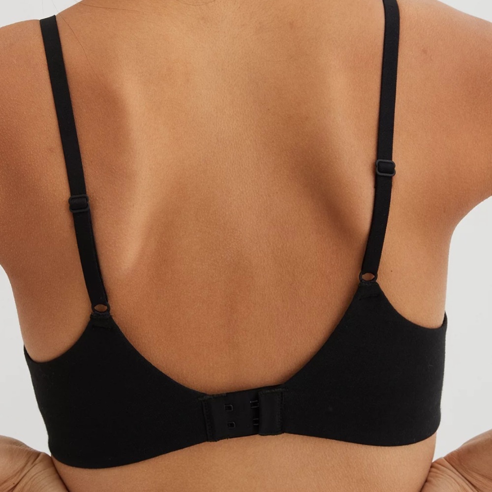 Aerie Superchill Wireless Lightly Lined Bra True Black Size 34A View 2